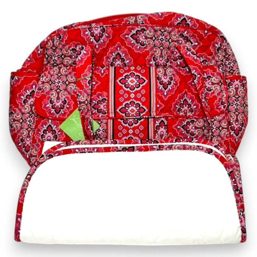 Vera Bradley Red Paisley Baby Changing Pad Tote